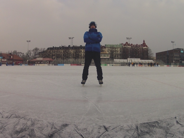 morgendliche Wintersport-Session